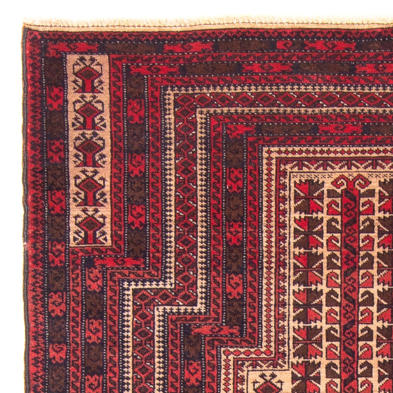 Belutsch Teppich - Gebetsteppich - 132 x 95 cm - beige