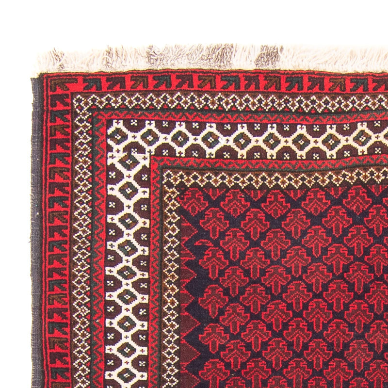 Belutsch Teppich - Gebetsteppich - 130 x 90 cm - rot