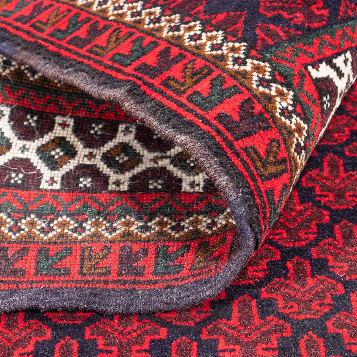 Belutsch Teppich - Gebetsteppich - 130 x 90 cm - rot