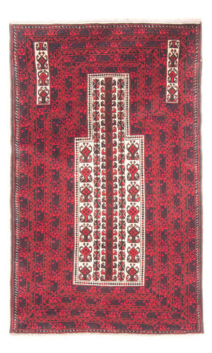 Belutsch Teppich - Gebetsteppich - 154 x 89 cm - beige