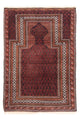 Belutsch Teppich - Gebetsteppich - 148 x 90 cm - blau