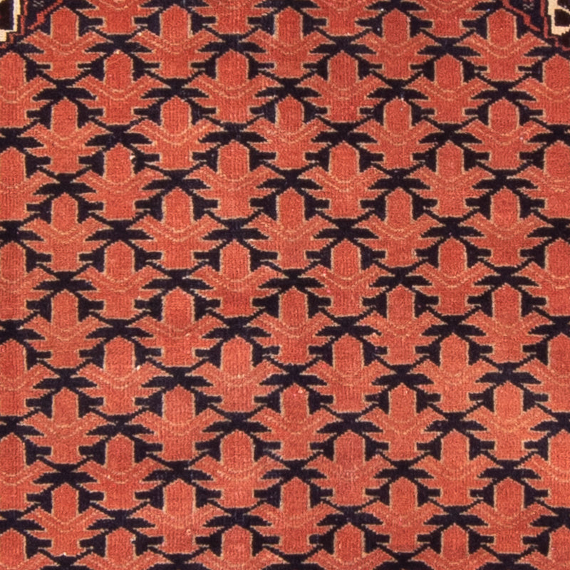 Belutsch Teppich - Gebetsteppich - 138 x 95 cm - rost