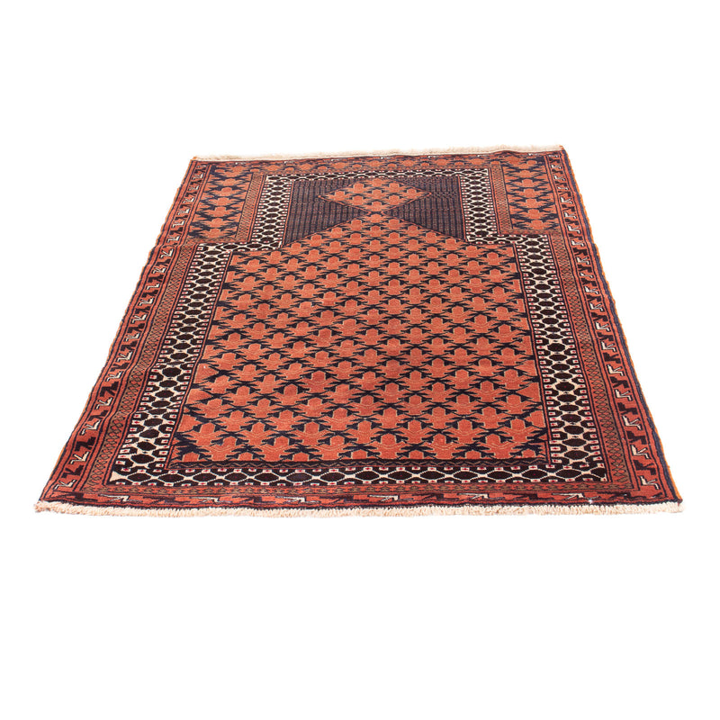 Belutsch Teppich - Gebetsteppich - 138 x 95 cm - rost