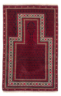 Tapis Belutsch - Tapis de prière - 142 x 89 cm - bleu