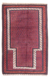 Tapis Belutsch 92x144cm - Tapis oriental - Rectangle / Rouge / 92 x 144 cm Rectangle