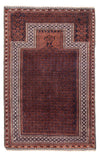 Tappeto Belutsch 96x146cm - Tappeto orientale - blu scuro - Rettangolo / Blu scuro / 96 x 146 cm Rettangolo