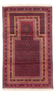 Belutsch Teppich - Gebetsteppich - 141 x 80 cm - dunkelblau