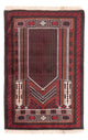 Belutsch Teppich - Gebetsteppich - 130 x 86 cm - dunkelblau