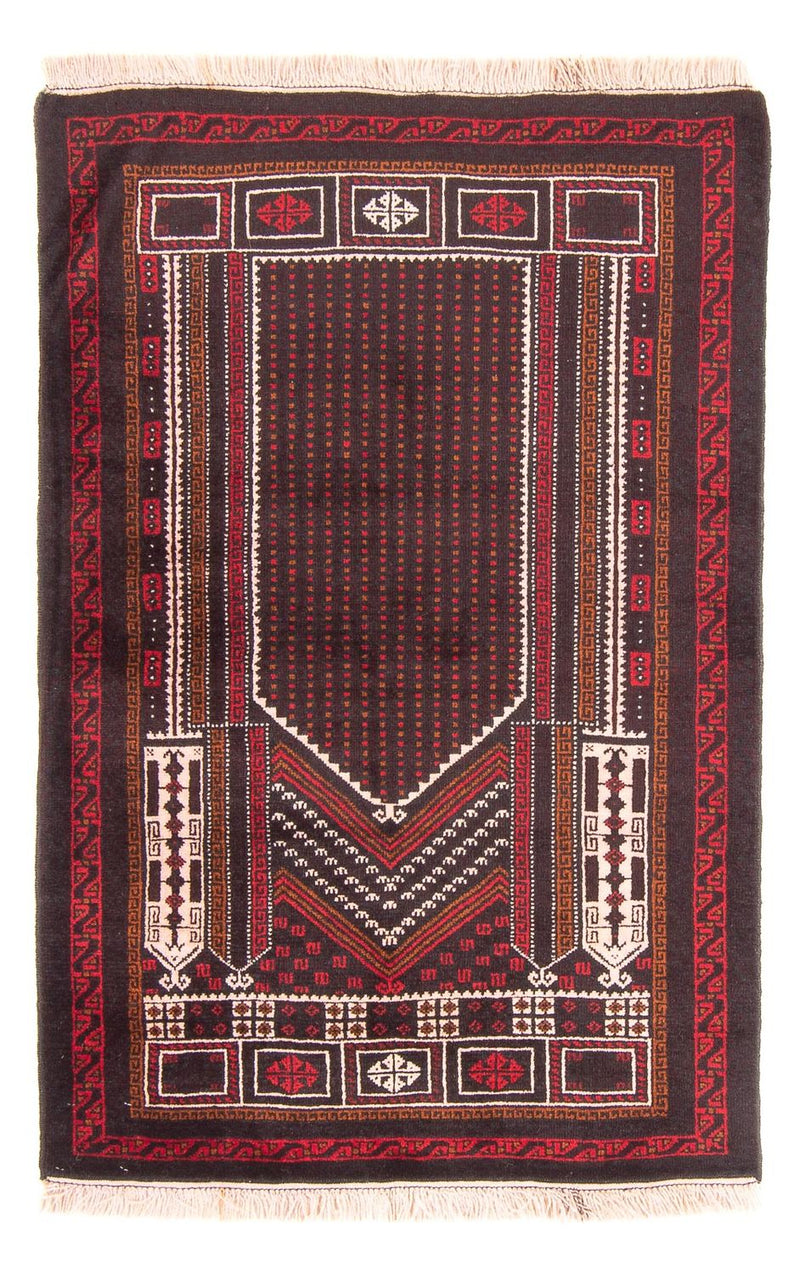 Belutsch Teppich - Gebetsteppich - 130 x 86 cm - dunkelblau
