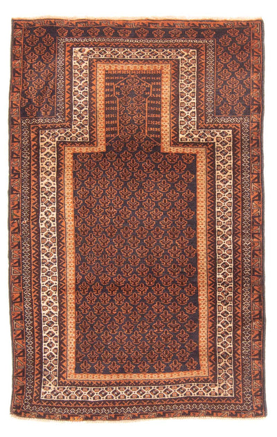 Tappeto Belutsch 91x147cm - Tappeto orientale - blu scuro