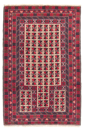 Belutsch Teppich - Gebetsteppich - 140 x 93 cm - beige