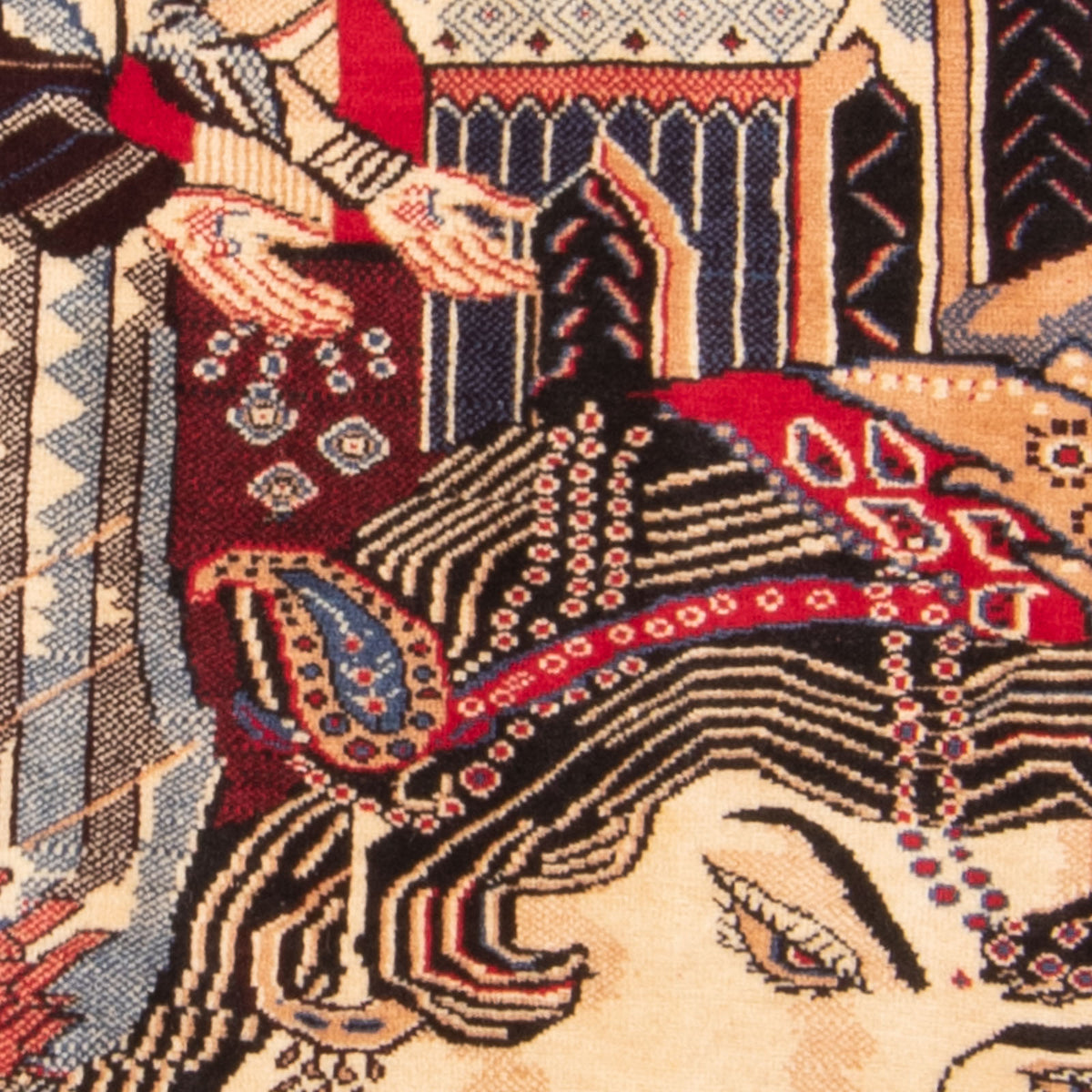 Belutsch Teppich - 124 x 89 cm - mehrfarbig