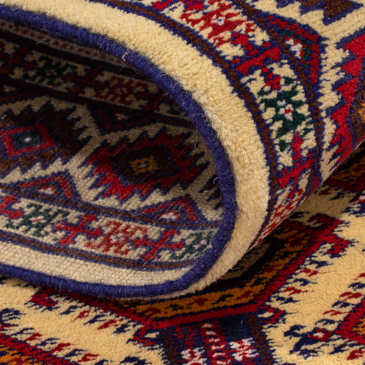 Läufer Afghan - 390 x 90 cm - beige