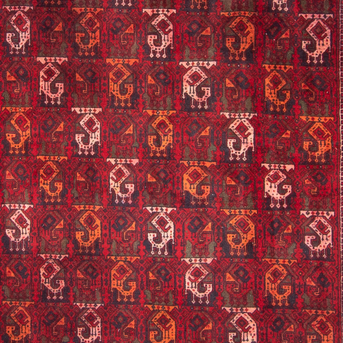 Afghan Teppich - 293 x 202 cm - rot