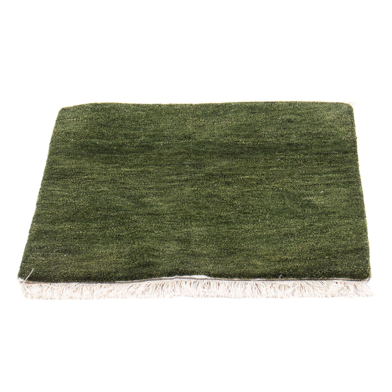 Gabbeh Teppich - Indus quadratisch  - 54 x 51 cm - grün