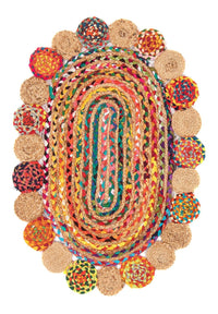 Tapis en jute - 200 x 140 cm - naturel