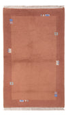 Tapis Népalais 90x160cm - Tapis en laine - Rectangle / Terracotta / 90 x 160 cm Rectangle