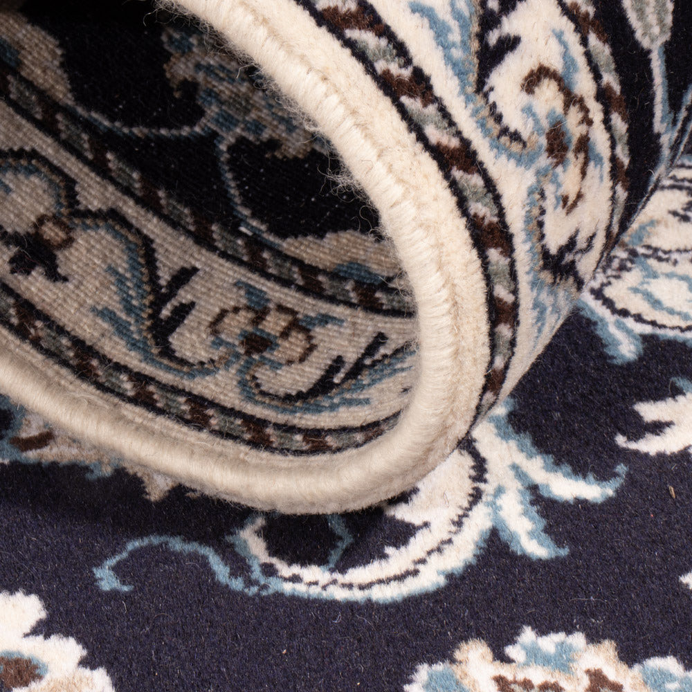 Perserteppich - Nain - 130 x 70 cm - dunkelblau