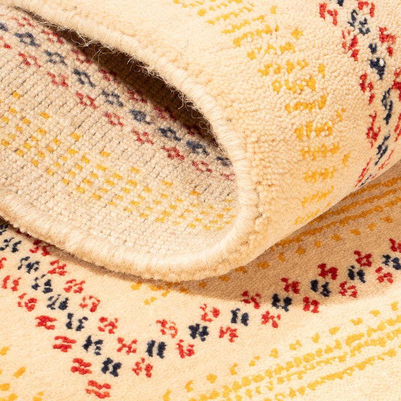Gabbeh Teppich - Loribaft Softy - 90 x 60 cm - beige