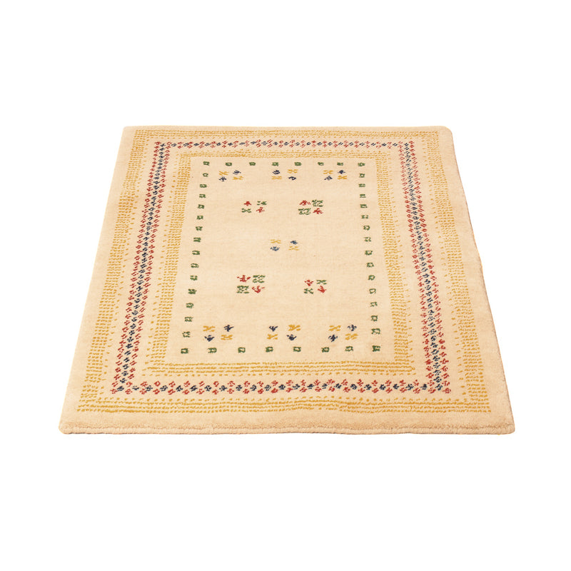 Gabbeh Teppich - Loribaft Softy - 90 x 60 cm - beige