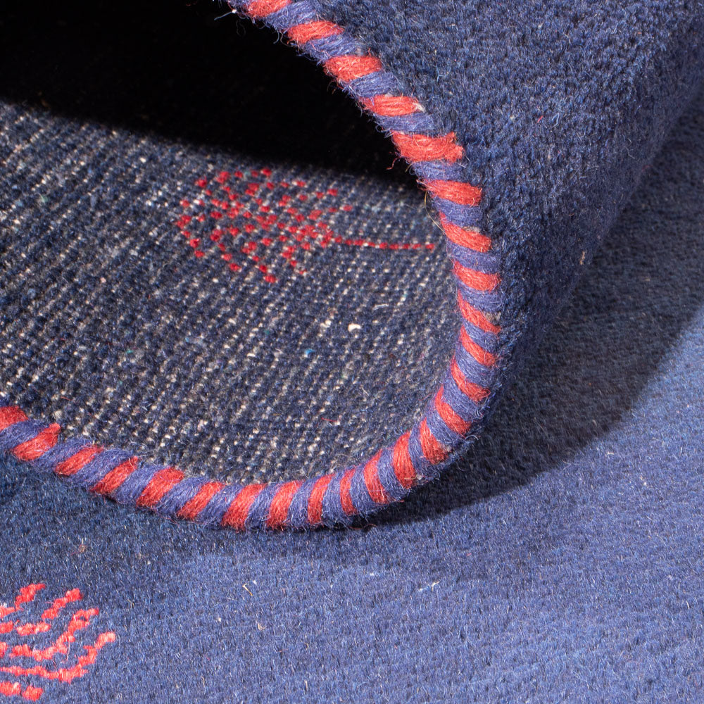 Gabbeh Teppich - Indus - 180 x 120 cm - dunkelblau