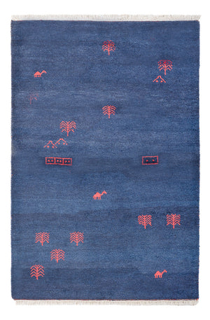 Gabbeh Teppich - Indus - 180 x 120 cm - dunkelblau