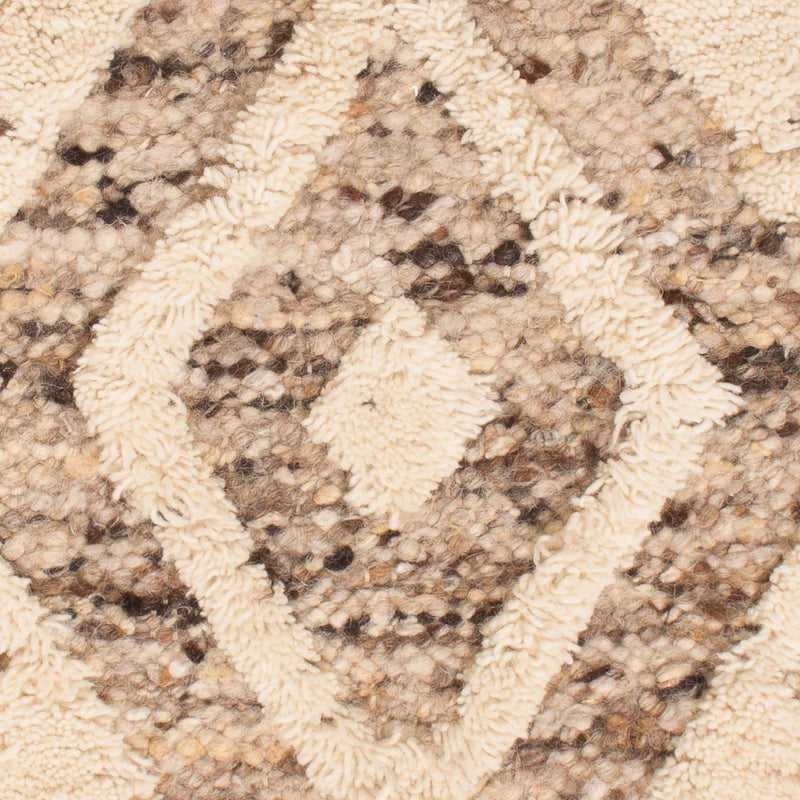 Wollteppich - 90 x 60 cm - hellbeige