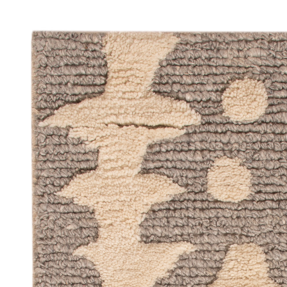 Wollteppich - 90 x 60 cm - beige