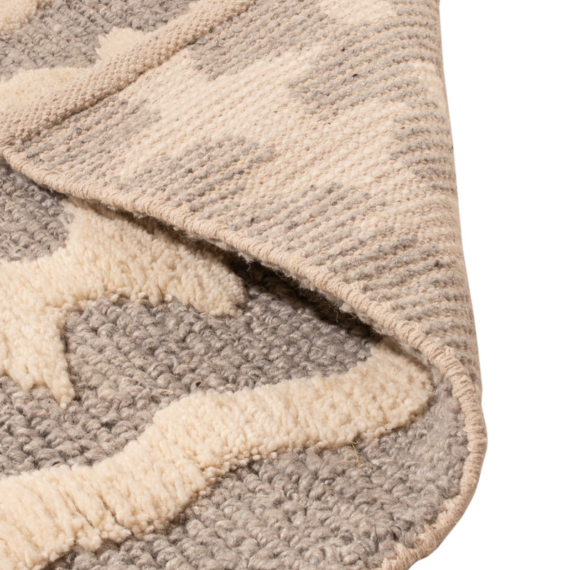 Wollteppich - 90 x 60 cm - beige