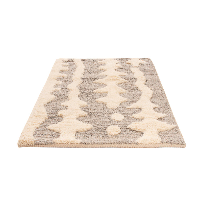 Wollteppich - 90 x 60 cm - beige