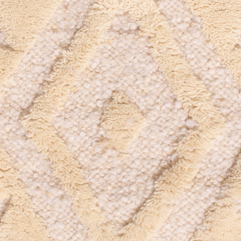 Wollteppich - 90 x 60 cm - beige