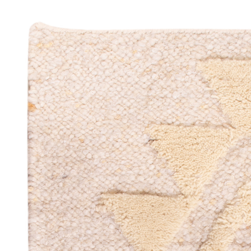 Wollteppich - 90 x 60 cm - beige