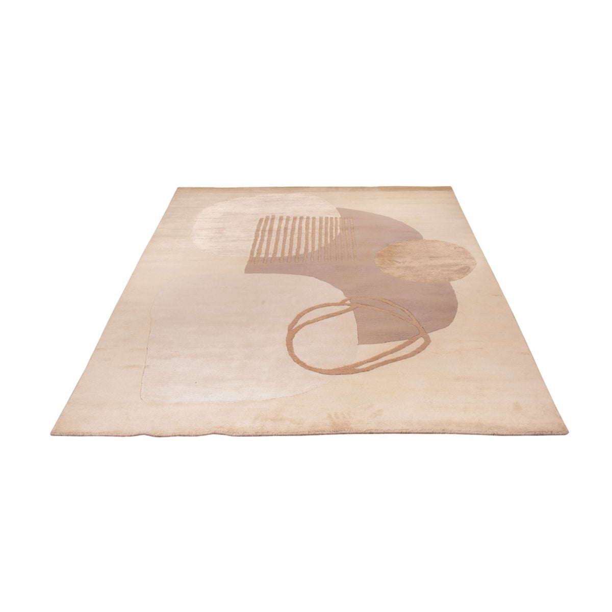 Designer Teppich - 244 x 164 cm - silber