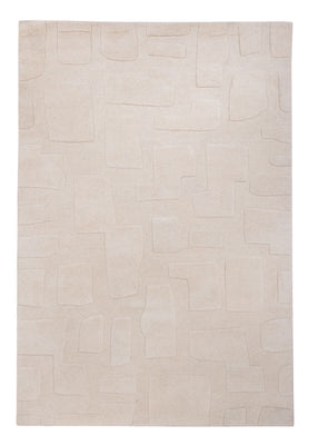 Designer Teppich - 200 x 140 cm - beige