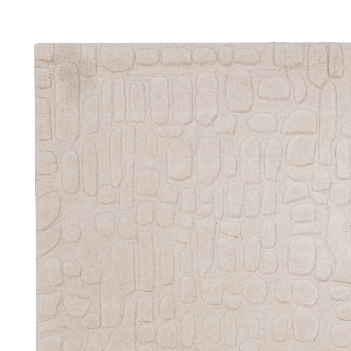 Wollteppich - 200 x 140 cm - beige