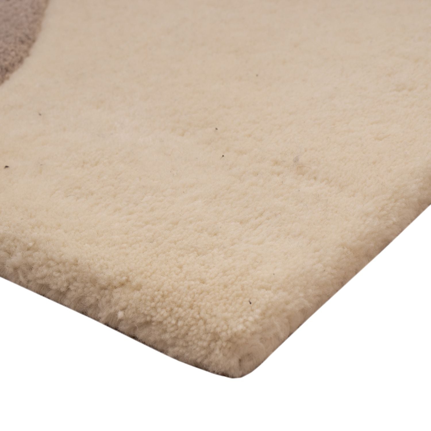 Designer Teppich - 90 x 60 cm - creme