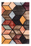 Designer Teppich - 90 x 60 cm - mehrfarbig
