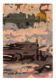 Designer Teppich - 90 x 60 cm - mehrfarbig
