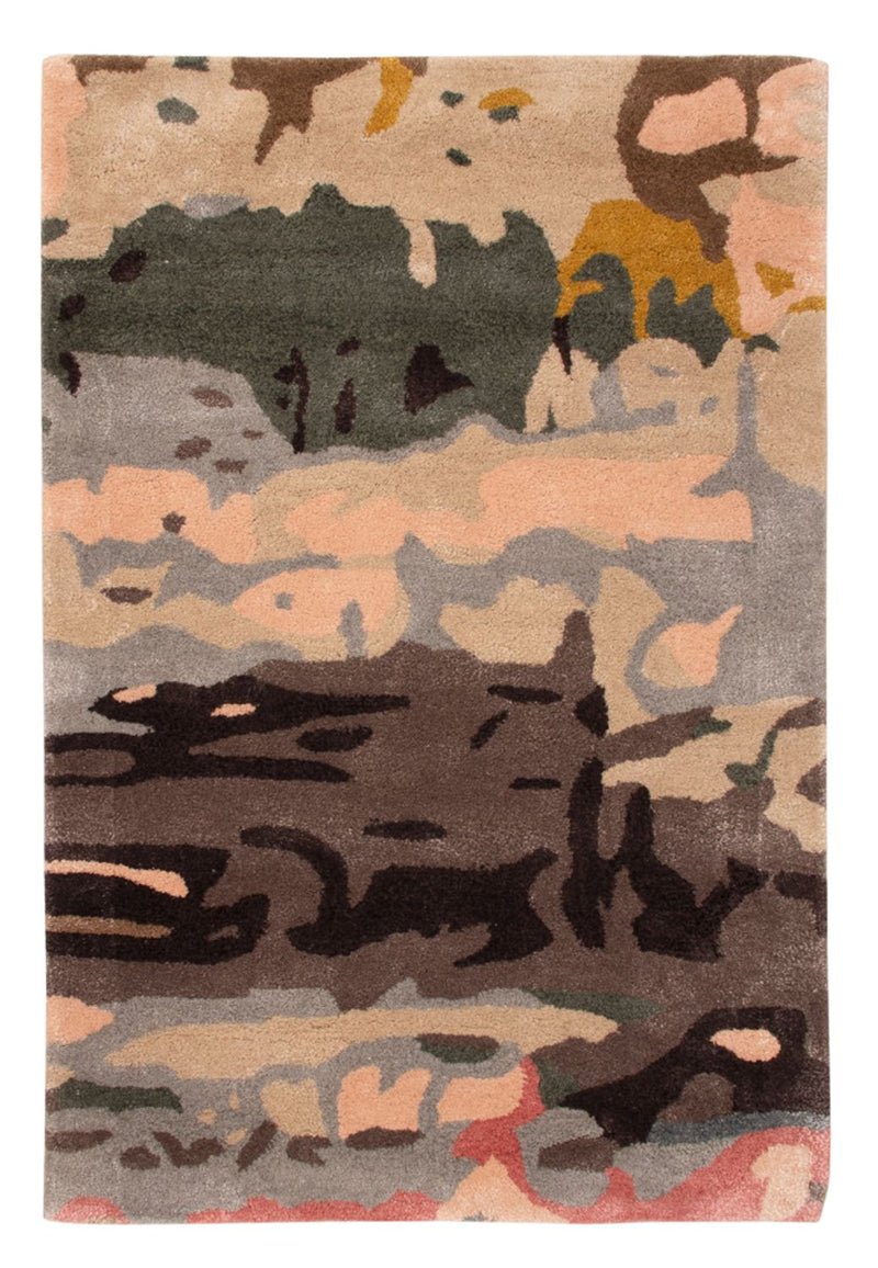Designer Teppich - 90 x 60 cm - mehrfarbig
