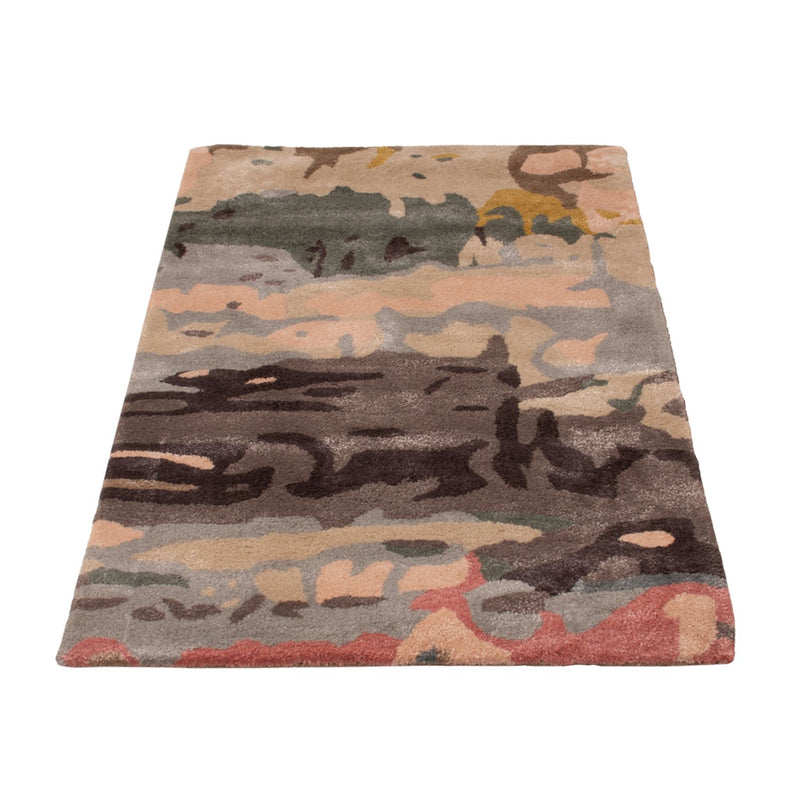 Designer Teppich - 90 x 60 cm - mehrfarbig