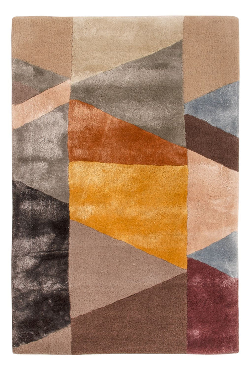 Designer Teppich - 90 x 60 cm - mehrfarbig