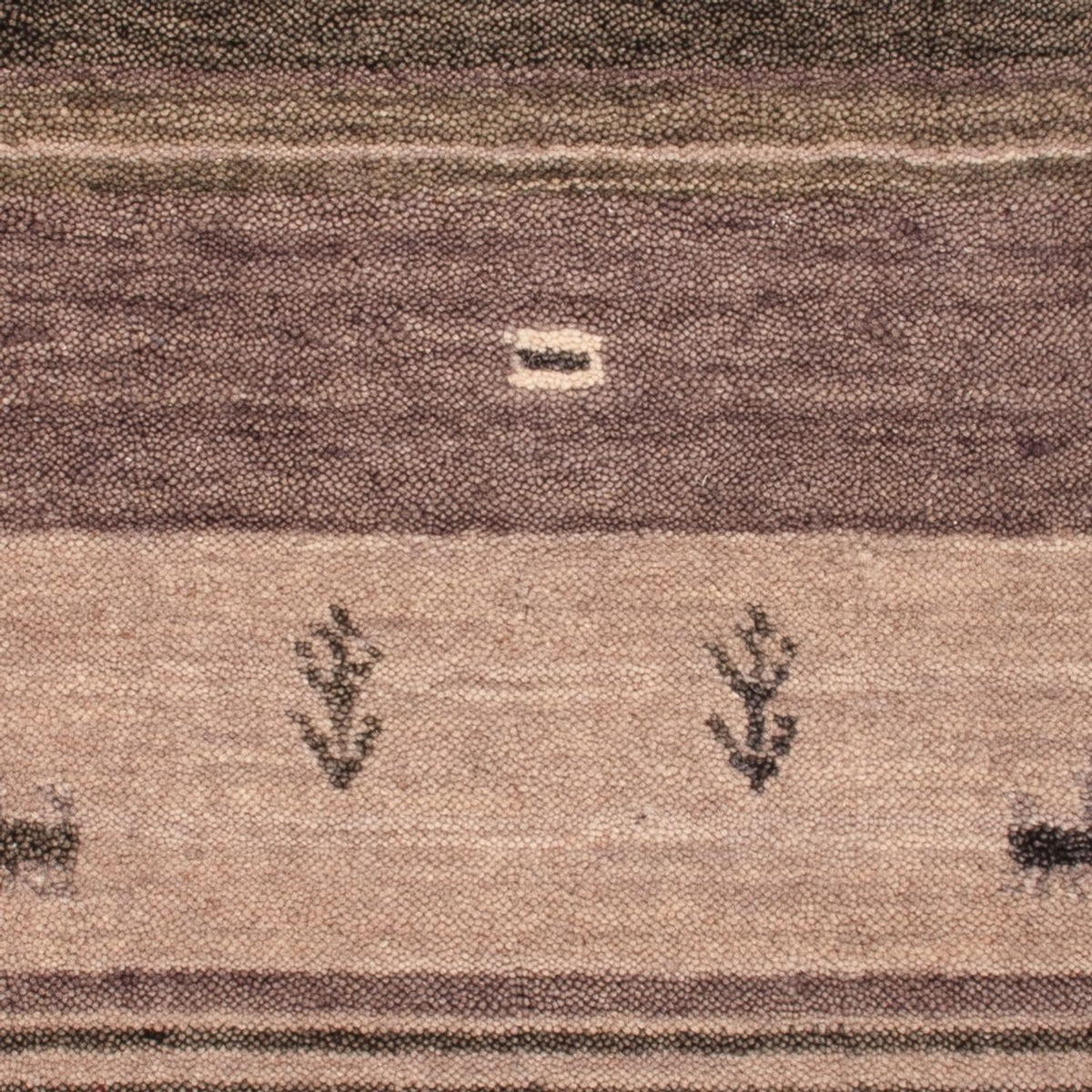 Gabbeh Teppich - Softy - 90 x 60 cm - silber