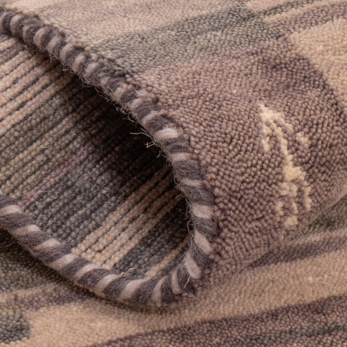 Gabbeh Teppich - Softy - 90 x 60 cm - silber