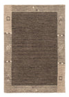 Gabbeh Teppich Softy 60x90cm - Wollteppich - grau - Rechteckig / Grau / 60 x 90 cm Rechteckig