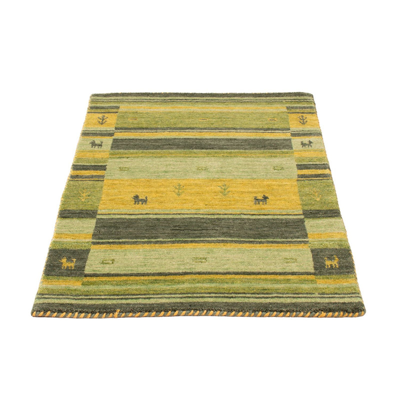 Gabbeh Teppich - Softy - 90 x 60 cm - grün
