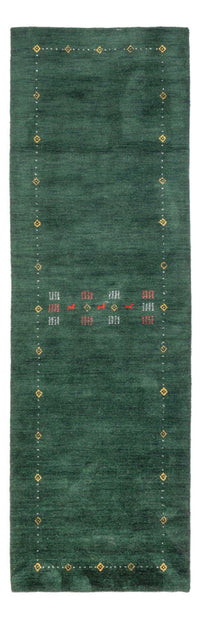 Tapis de couloir Tapis Gabbeh - Softy - 300 x 80 cm - vert
