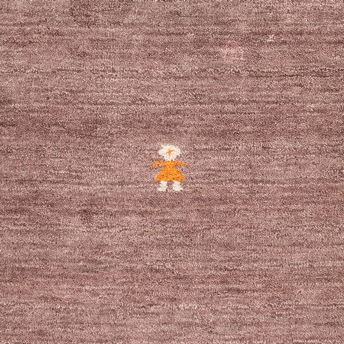 Gabbeh Teppich - Softy quadratisch  - 150 x 150 cm - braun