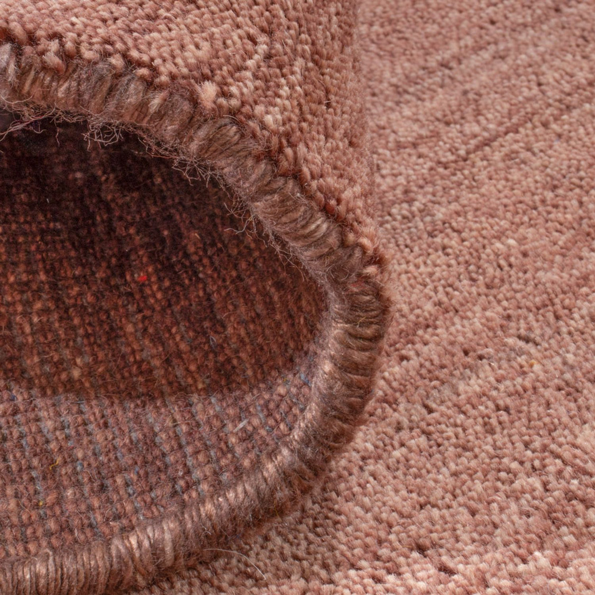 Gabbeh Teppich - Softy quadratisch  - 150 x 150 cm - braun