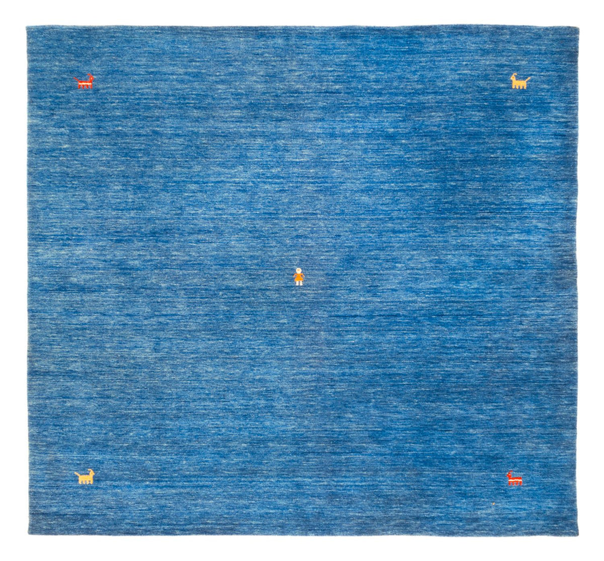 Gabbeh Teppich - Softy quadratisch  - 250 x 250 cm - blau