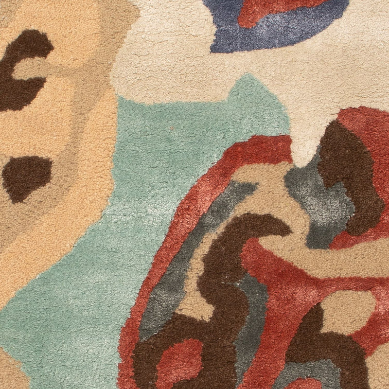 Designer Teppich - 90 x 60 cm - mehrfarbig